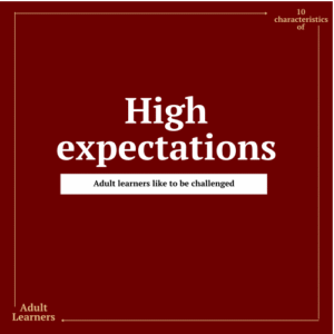 high expectations